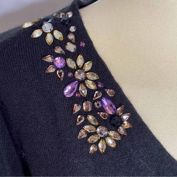 Jaclyn Smith Collection Embellished Rhinestone Sweater - Picture 8 of 10